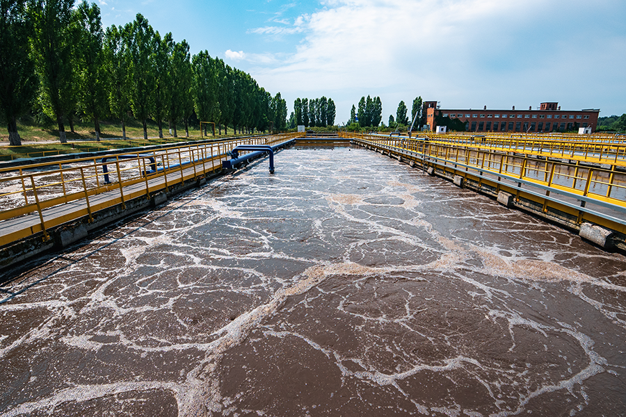 Aeration basins in wastewater treatment
