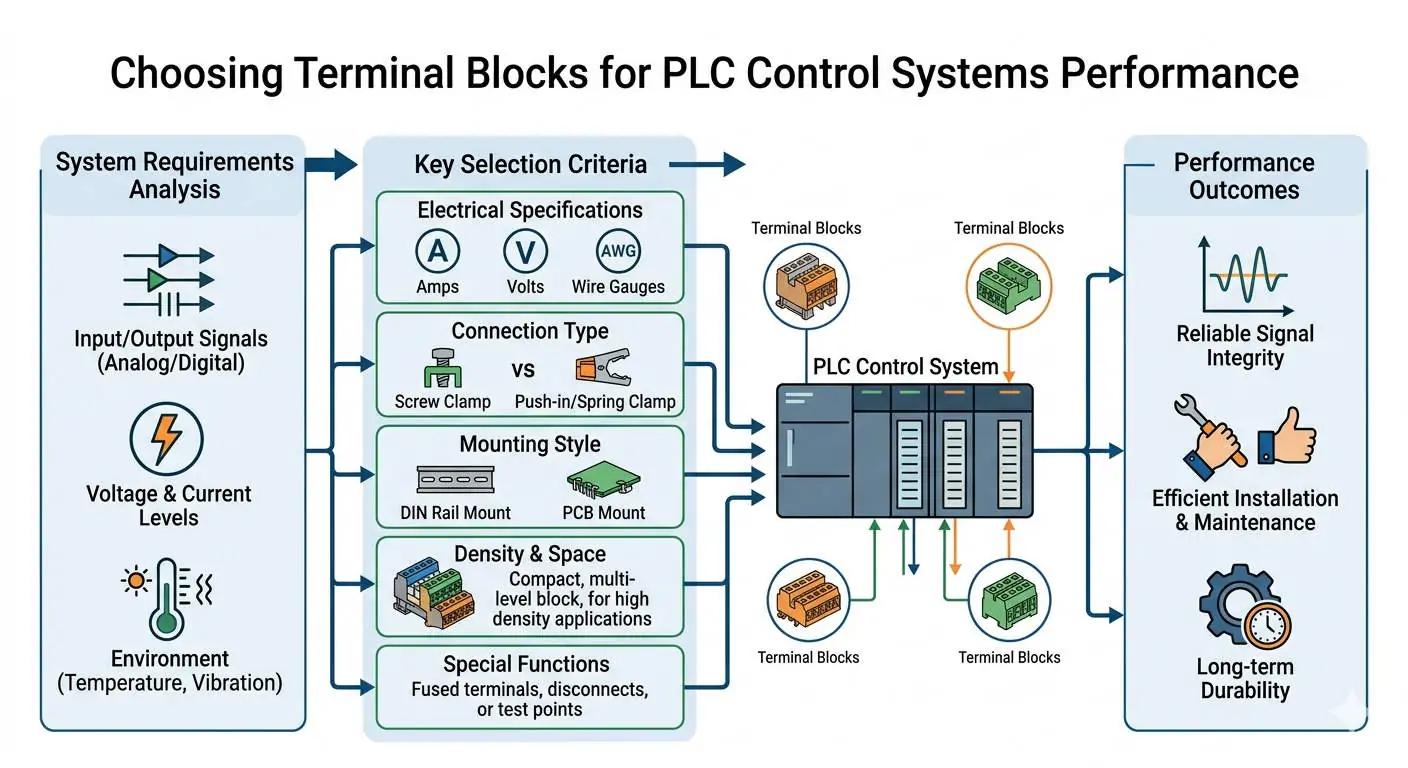 Control System Performance การเลือกใช้เทอร์มินัลบล็อกสำหรับระบบควบคุม PLC เพื่อประสิทธิภาพการทำงาน