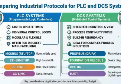 Comparing Industrial Protocols for PLC and DCS Systems