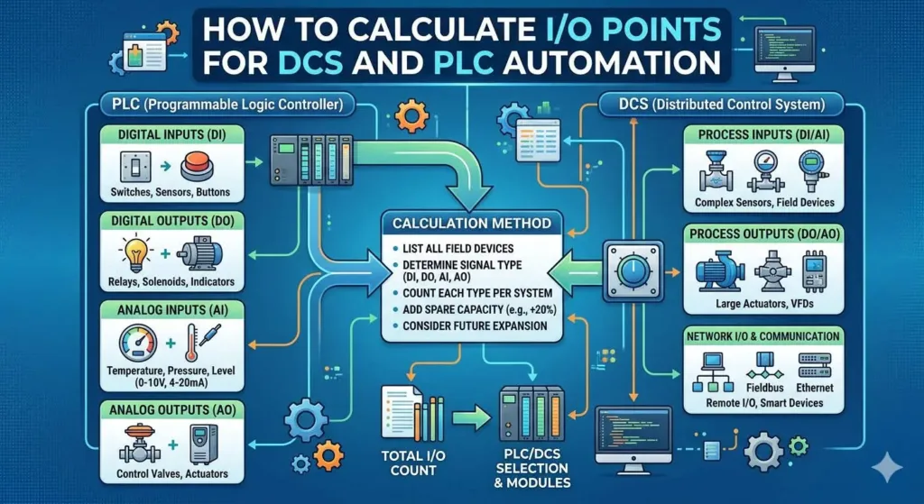 How to Calculate IO Points for DCS and PLC Automation