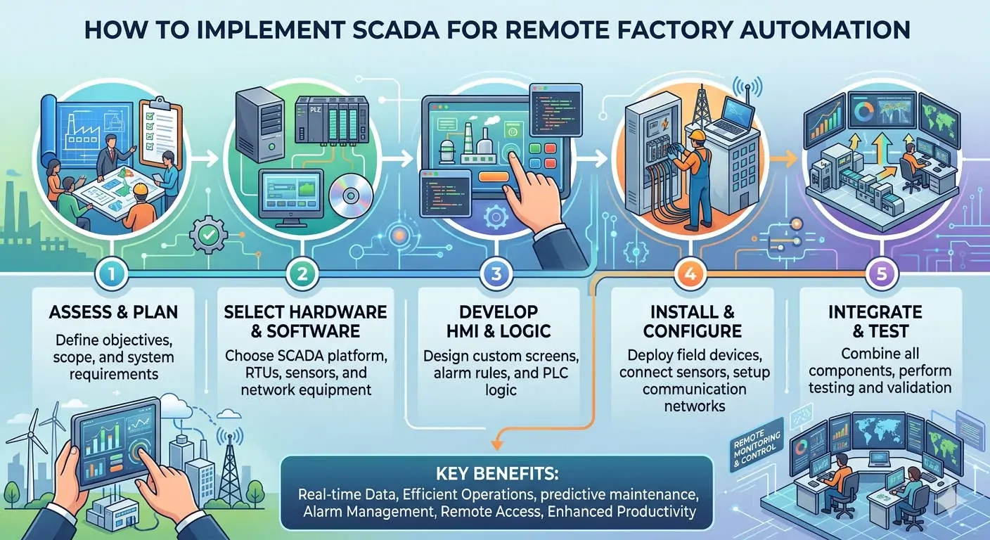 Remote SCADA Monitoring Guide for Distributed Factories
