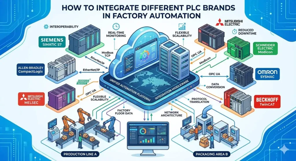How to Integrate Different PLC Brands in Factory Automation