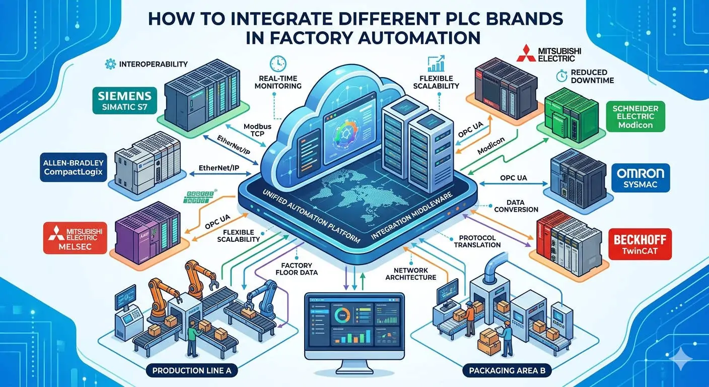 How to Integrate Different PLC Brands in Factory Automation