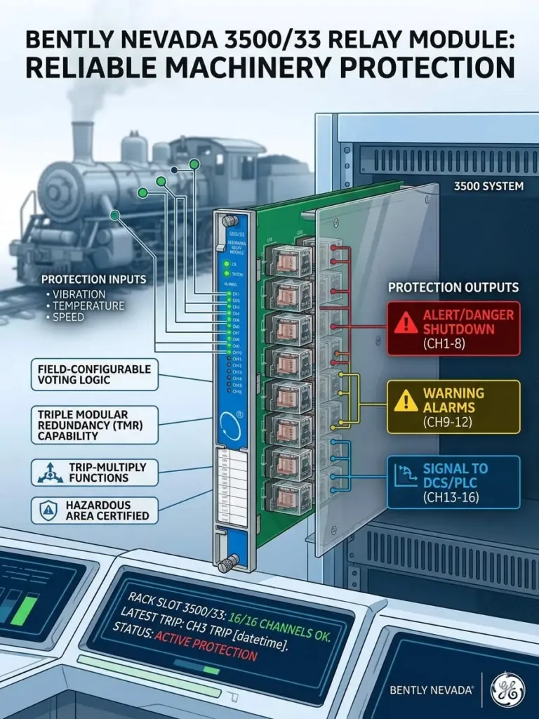 Bently Nevada 3500-33 Relay Module Reliable Machinery Protection
