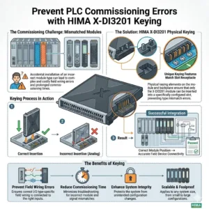 Prevent PLC Commissioning Errors with HIMA X-DI3201 Keying
