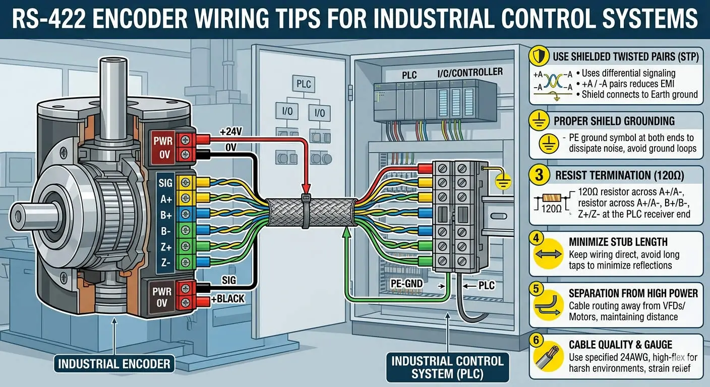 Line Driver Encoder to PLC: Signal Interfacing Guide