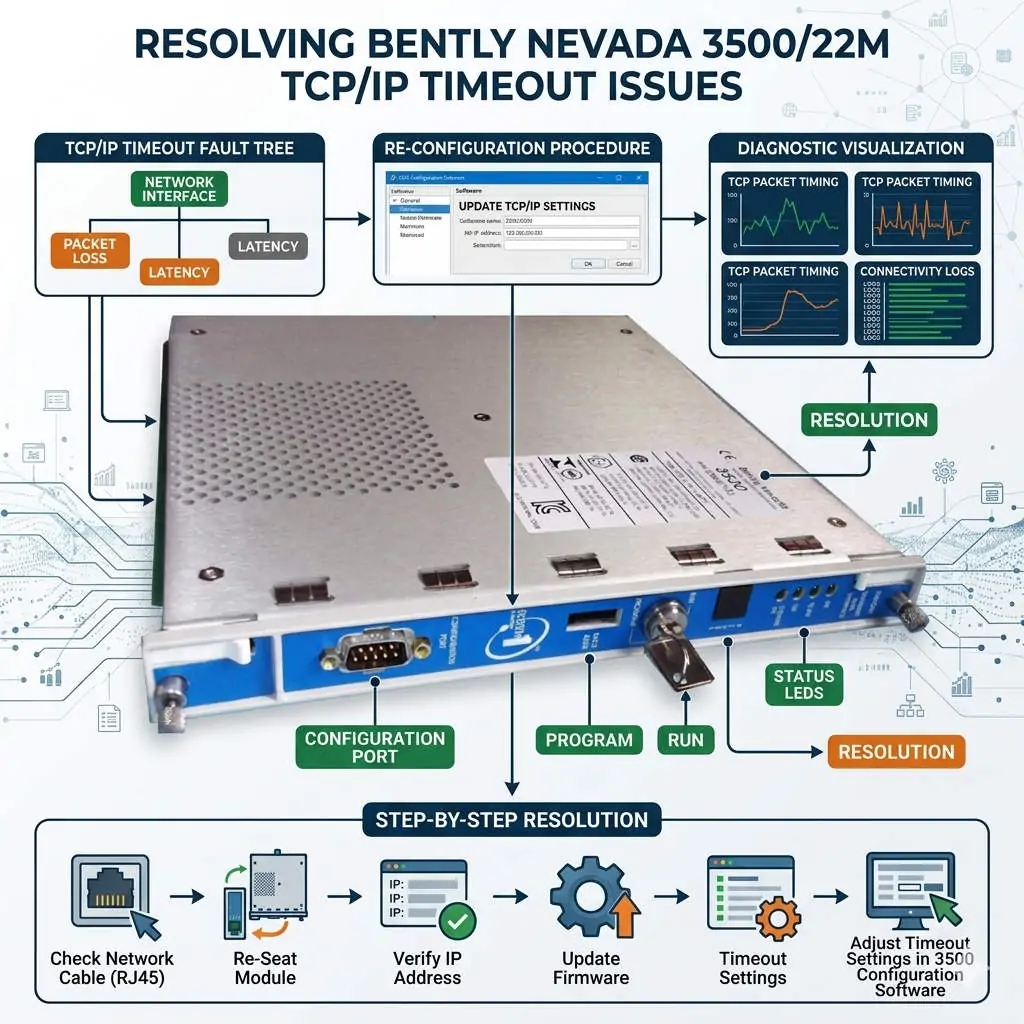 Resolving Bently Nevada 3500-22M TCP IP Timeout Issues