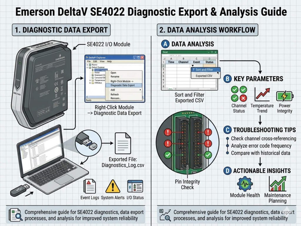 Emerson DeltaV SE4022 Diagnostic Export Analysis Guide