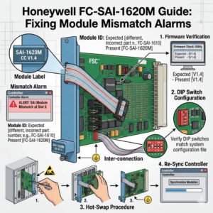 Honeywell FC-SAI-1620M Guide Fixing Module Mismatch Alarms